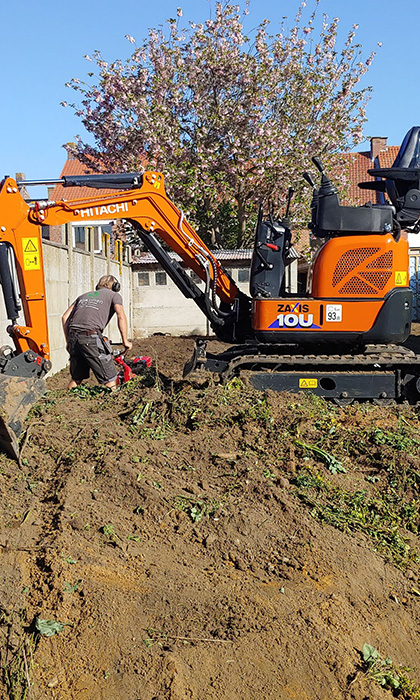 grondwerken grond verleggen